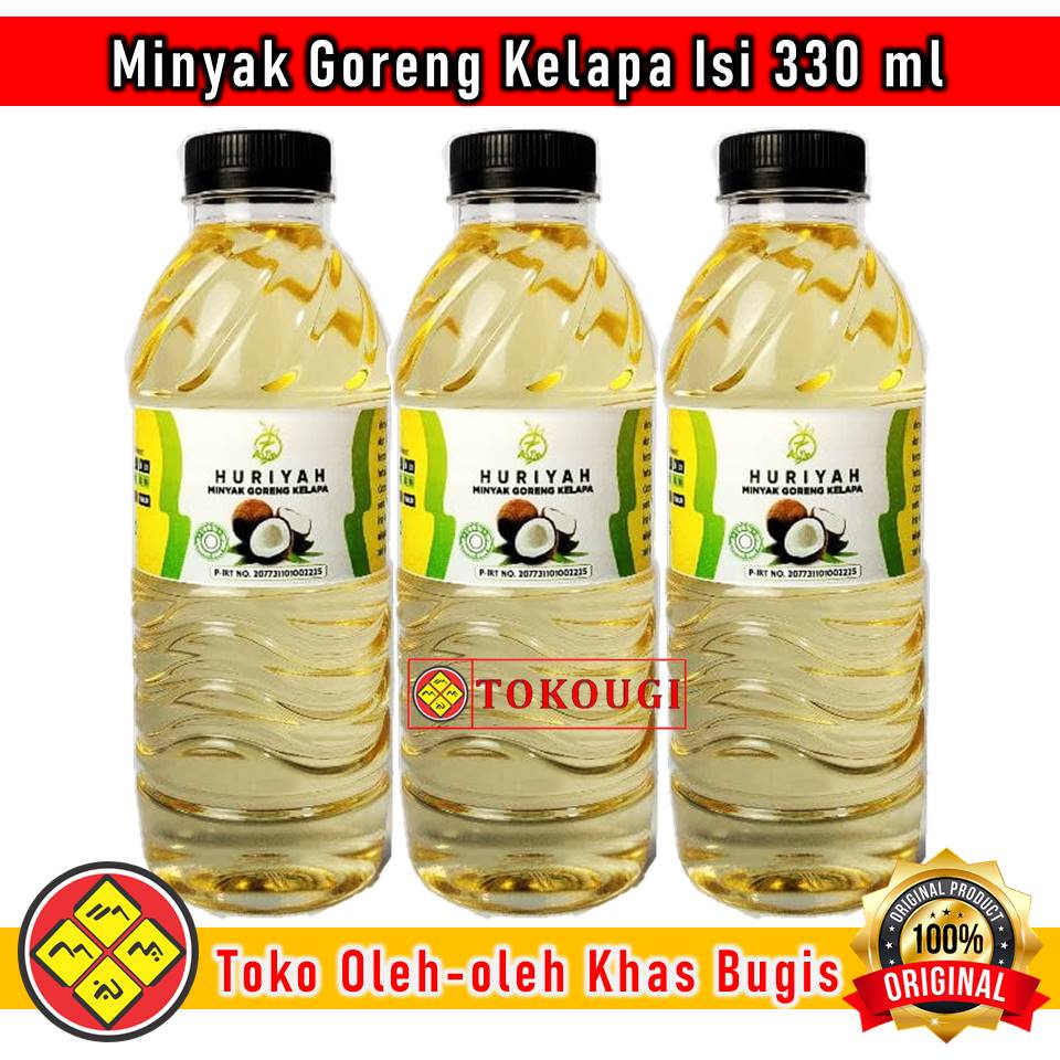 

Minyak Goreng Kelapa Merek Huriyah Asli Isi 330 Ml