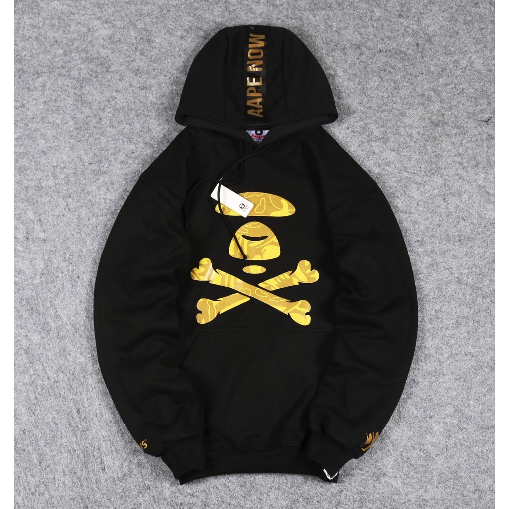 JAKET SWEATER HOODIE APE PLAT GOLD UNISEX PREMIUM QUALITY