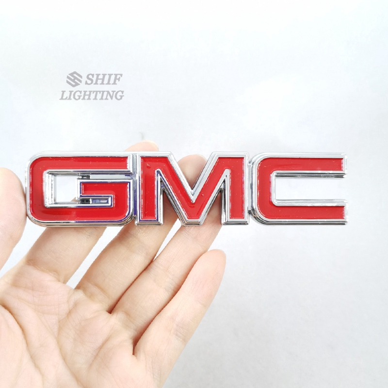 1Pc Stiker Emblem / Badge Motif Logo GMC Bahan ABS untuk Dekorasi Mobil GMC