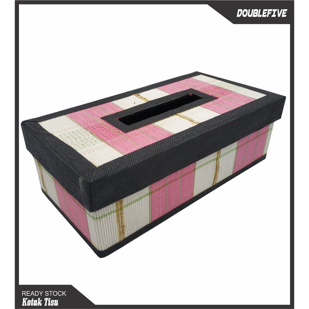 Tempat tissue Kotak Tissue tissue box Tisu Akar Wangi Pink Putih