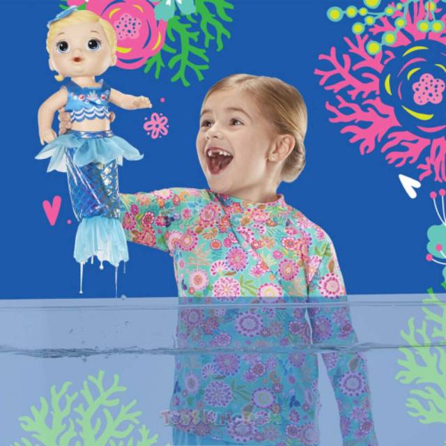 baby alive shimmer and splash mermaid
