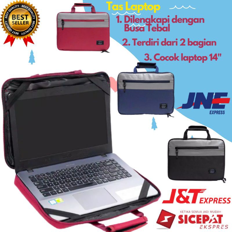 Tas Laptop Case Pelindung Cover Jinjing Sarung Laptop 14 13 10 inch " ASUS SAMSUNG ACER TOSHIBA HP