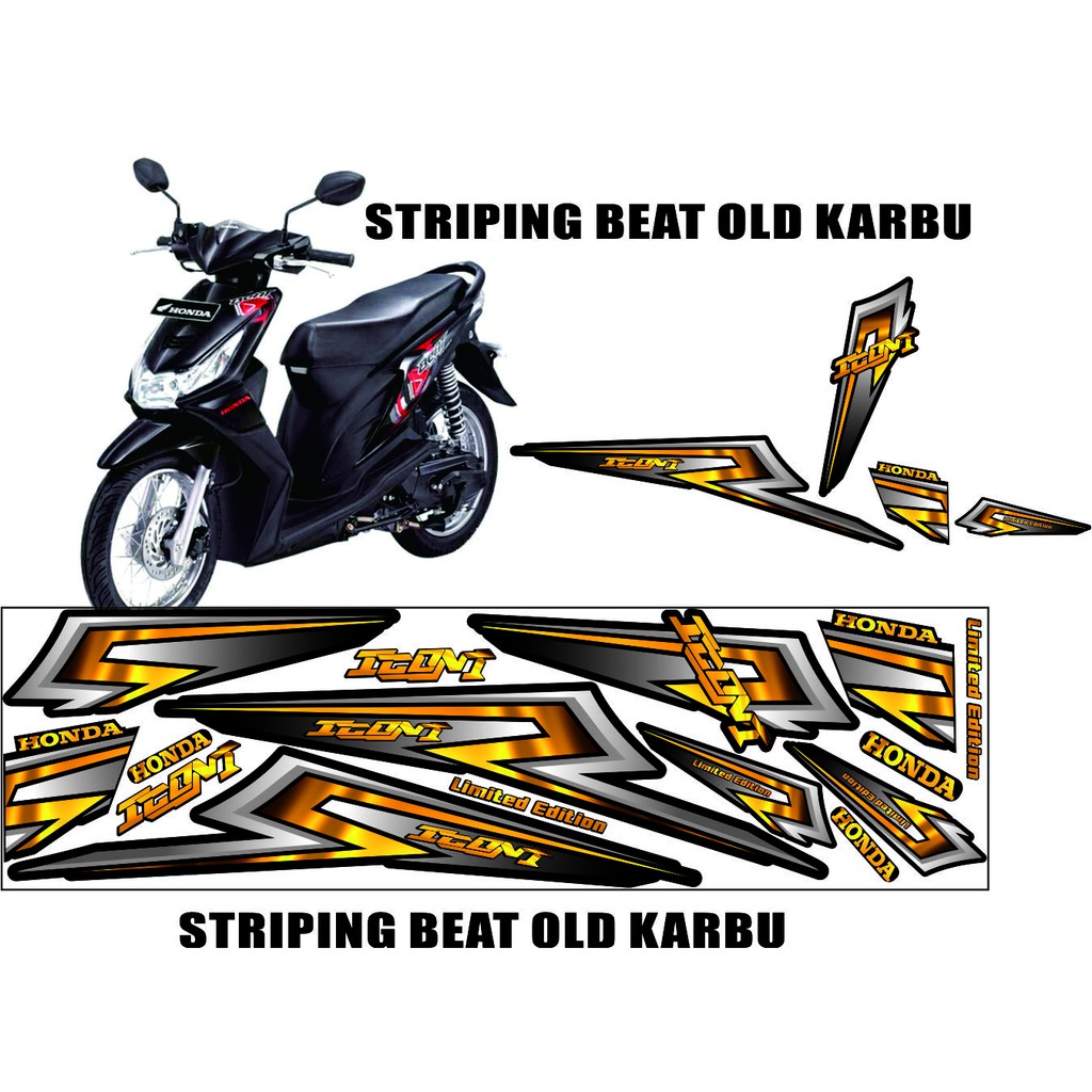 VARIASI STRIPING HONDA BEAT NEW BEAT OLD STRIPING VARIASI HONDA BEAT