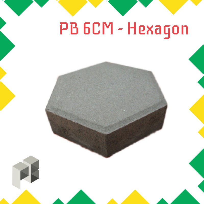 Paving Block 6 CM - Hexagon - KW (Harga Per m2)