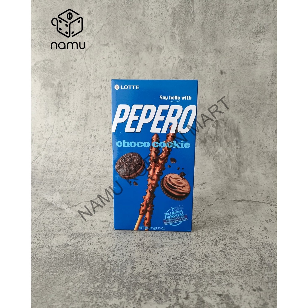 

LOTTE Pepero Choco Cookie 32gr - Biskuit Stik Salut Coklat - Rasa Coklat Cookies Asli Korea