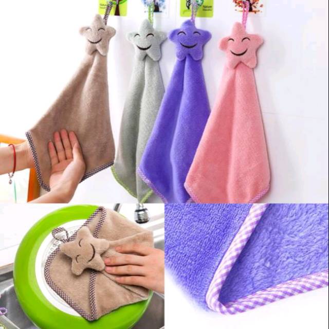 Lap Tangan Gantung Handuk Hand Towel Lucu Bagus Bintang ...