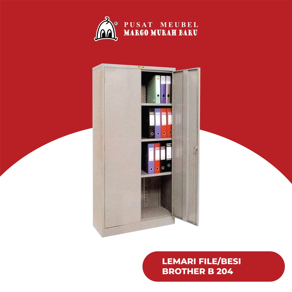 Lemari Arsip Brother B 204 | Rak Bisa Diatur Ketinggiannya