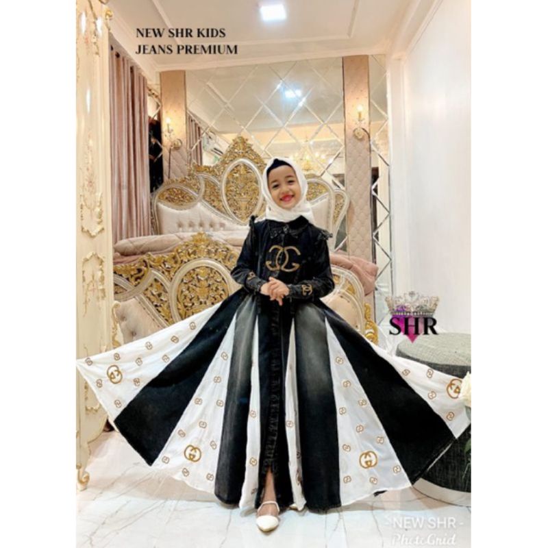 gamis shr kids pesanan Bu mutia