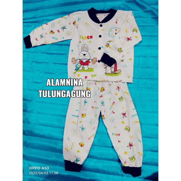 setelan anak piyama baju tidur baju dingin lengan panjang