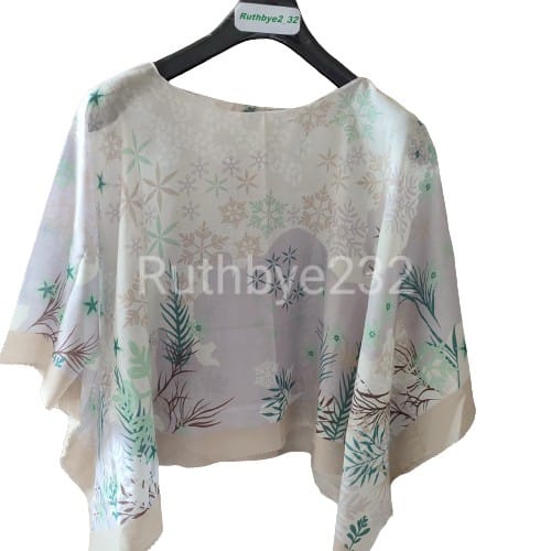 Ruthby Kimono Scarf / Scarf Outer / Outerwear / Outer Scarf-Kimono-Snow Cream