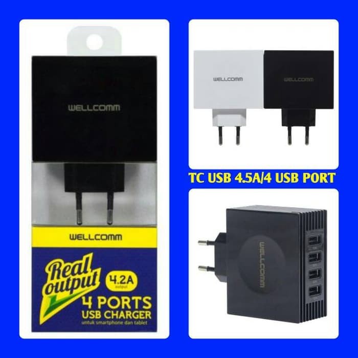 Charger 4 USB 4.2A / Travel Charger 4 USB 4.2A Wellcomm