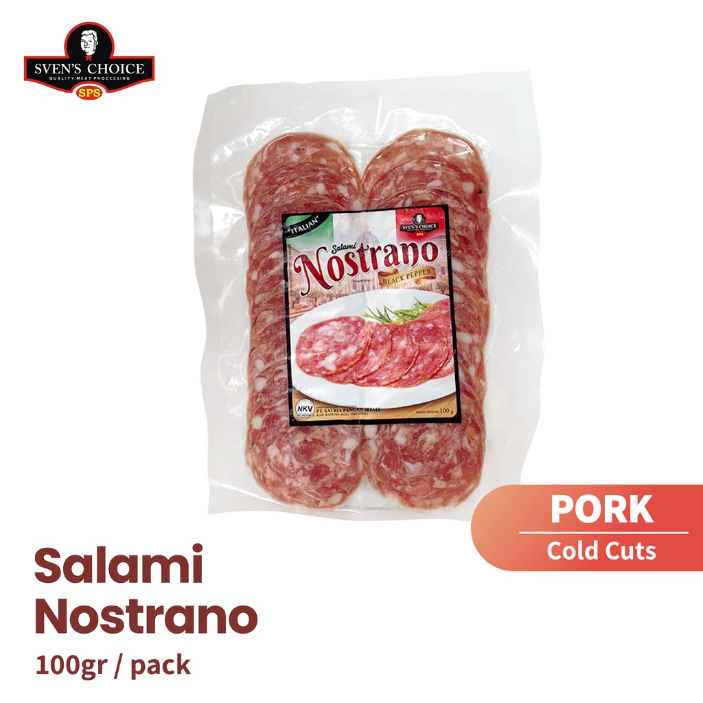 

Salami Nostrano Sven's Choice sven 100g premium cold cut not pepperoni