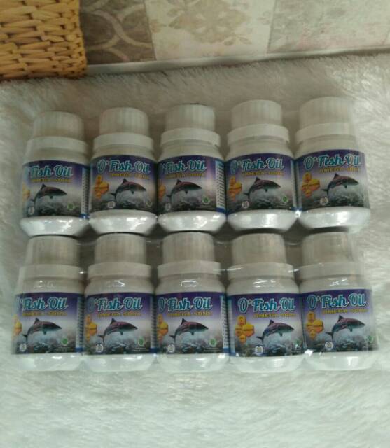 O Fish Oil OMEGA SQUA (10 Botol) Minyak Ikan Hiu Squalene Omega 3