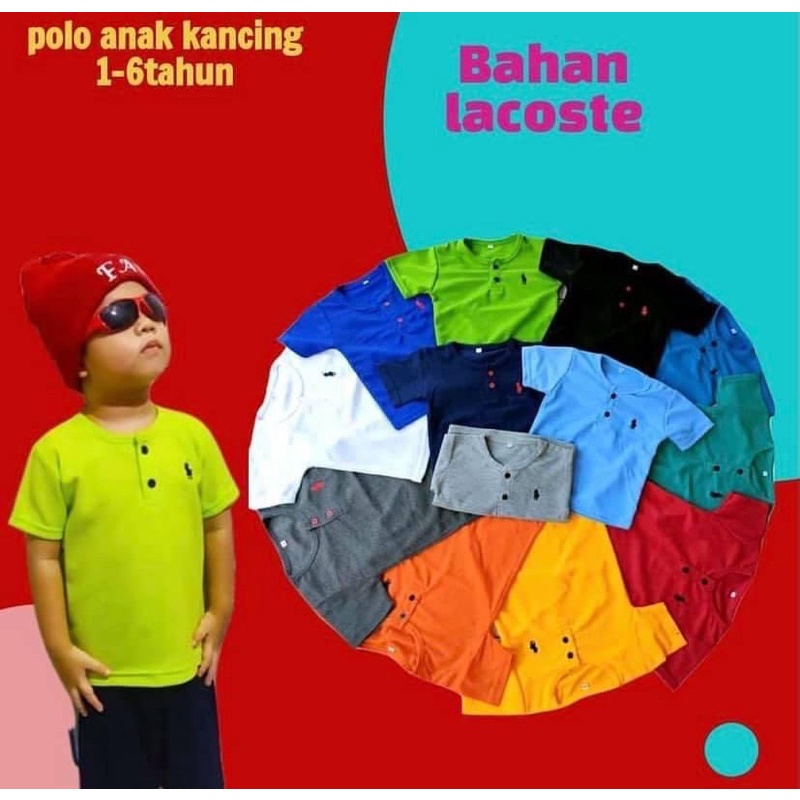 KAOS ANAK POLO KANCING