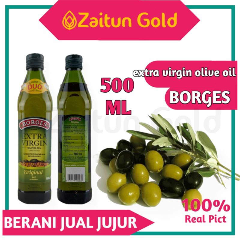 

BISA COD Minyak Zaitun BORGES Extra Virgin Olive Oil 500 ml EVOO 500ml
