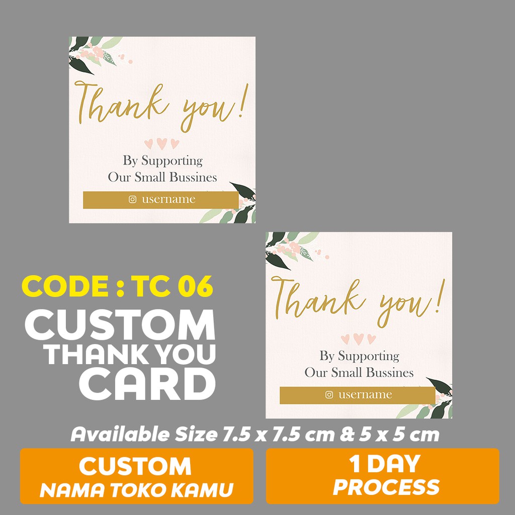 

54PCS THANK YOU CARD TC 06
