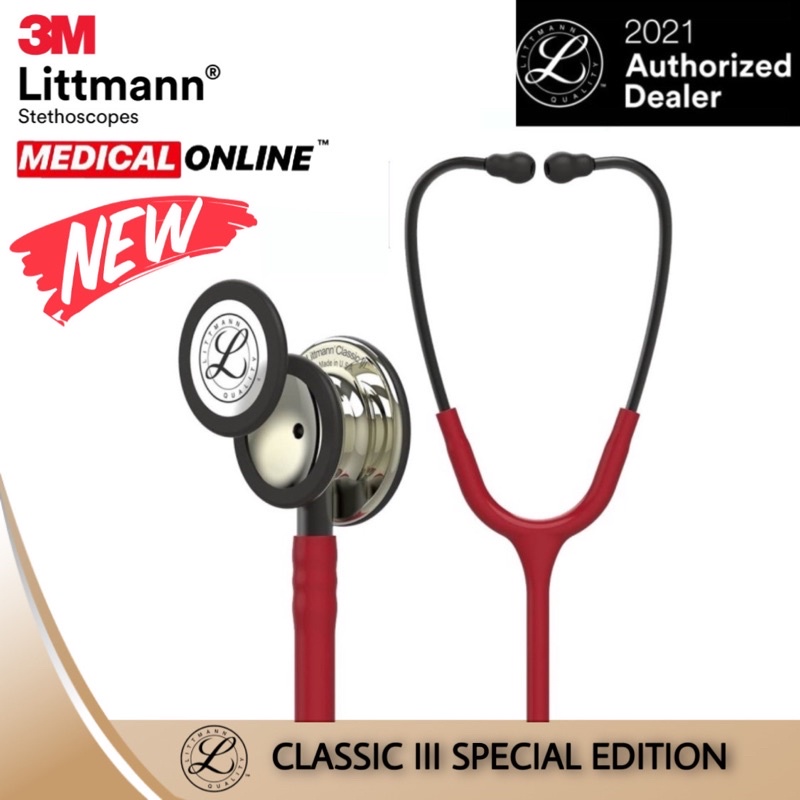 LITTMANN CLASSIC III BURGUNDY CHAMPAGNE MIRROR 5864 3M STETOSKOP LITTMAN CLASSIC 3 MEDICAL ONLINE