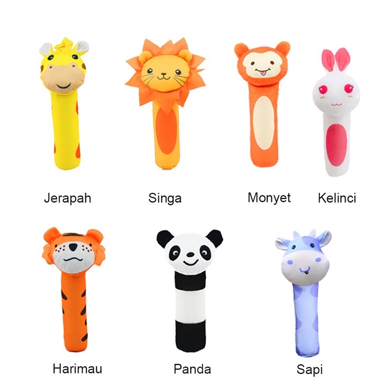 DK RATTLE STICK Toet / Mainan Boneka Rattle Bayi Stick Mudah Digenggam / Mainan Tangan Bayi