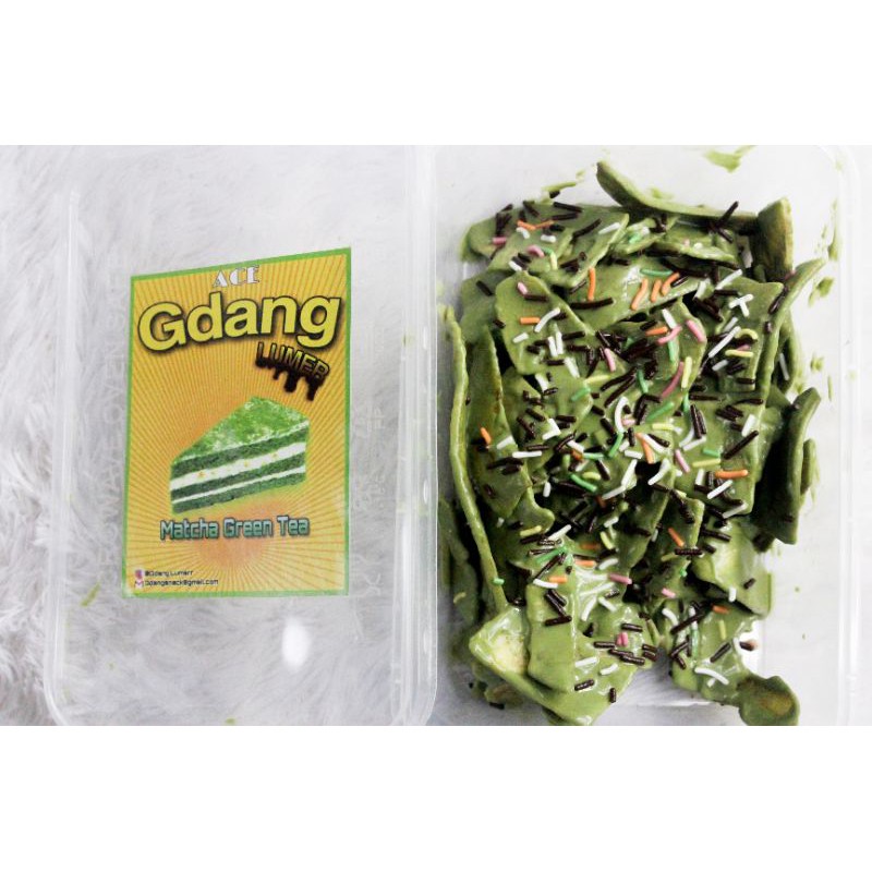 

Kripik Pisang Lumer Green Tea toping Meses Rainbow