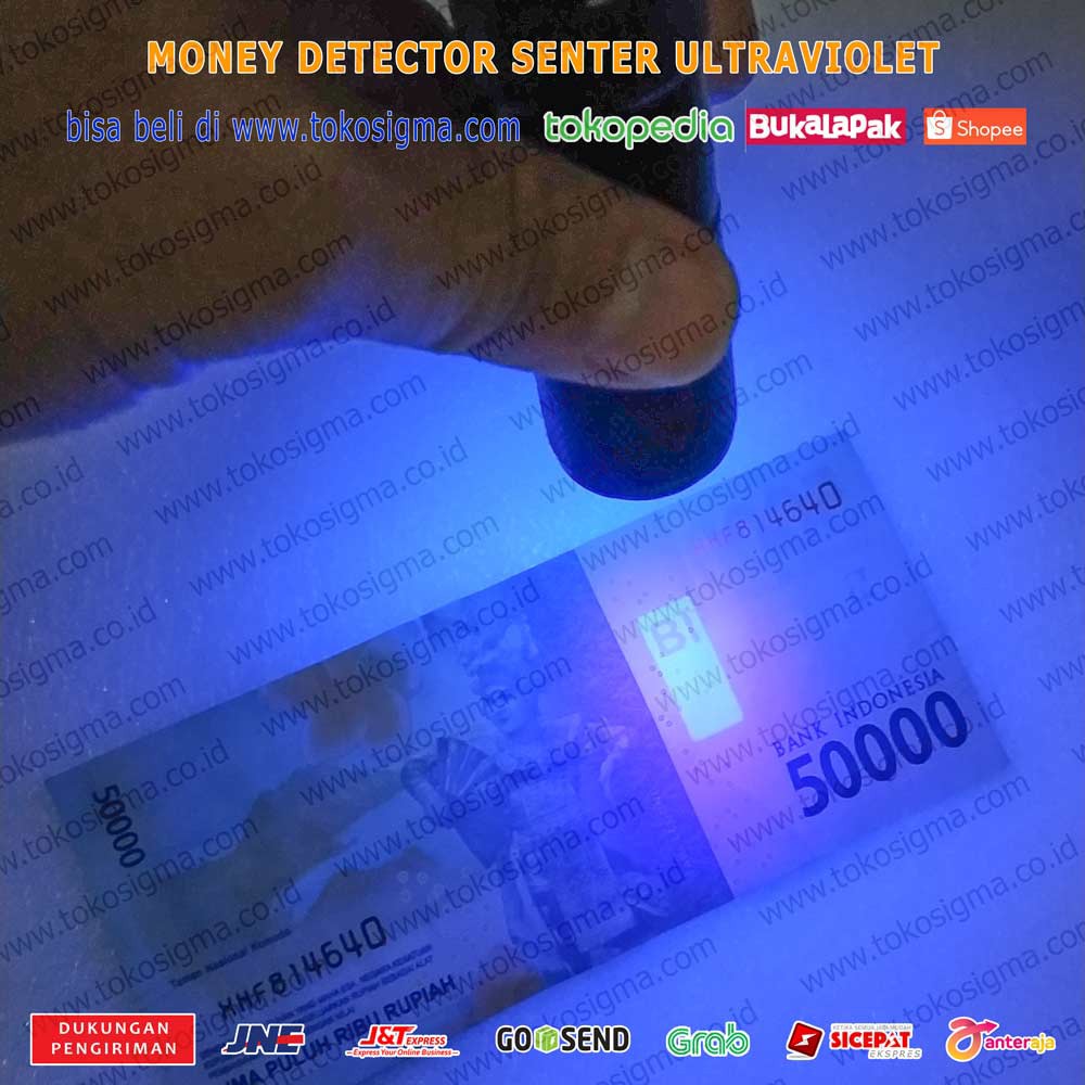 SENTER ULTRAVIOLET DETEKSI CEK UANG PORTABLE MONEY DETECTOR UV LED