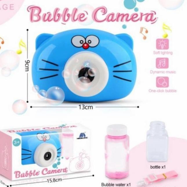 [RAL] BUBBLE CAMERA MUSIC KAMERA MUSIK GUN GELEMBUNG MAINAN BABEL SABUN ANAK BERKUALITAS