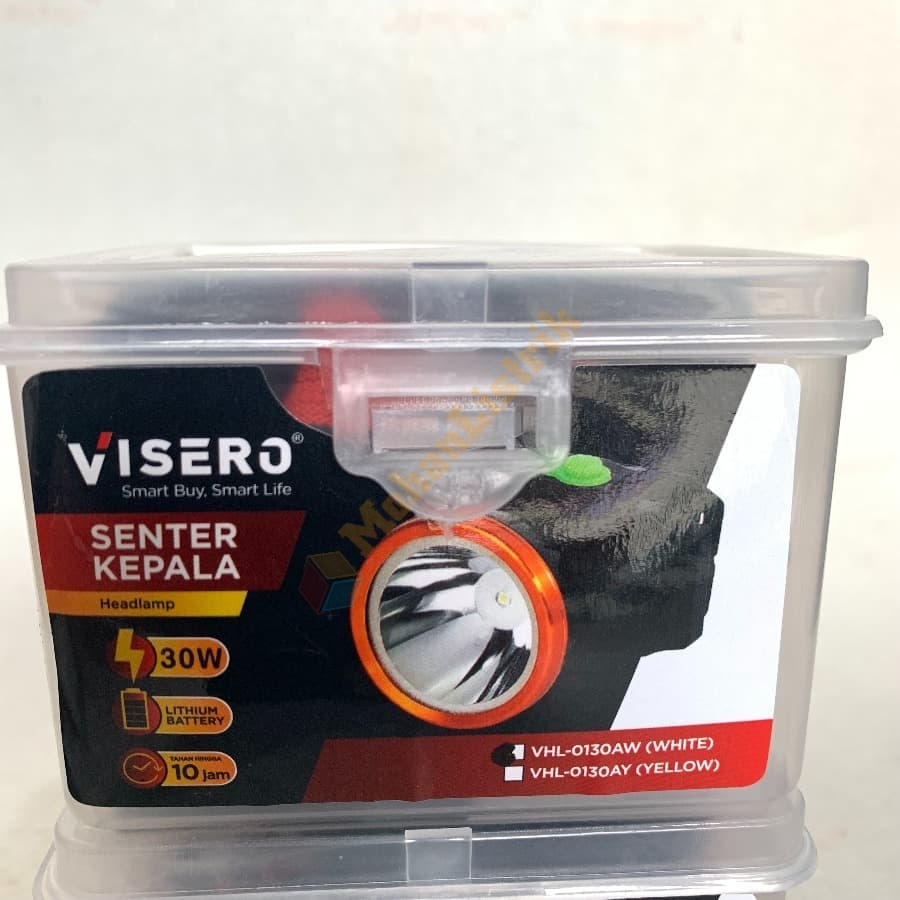 VISERO SENTER KEPALA LED 30WATT VHL-0130AW LAMPU PUTIH / KUNING