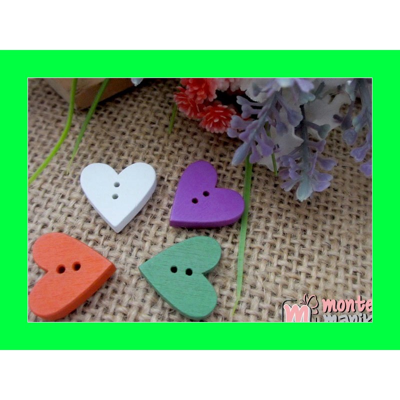 

Kancing Kayu Hati 1,8 cm KKN-035 Kain Craft