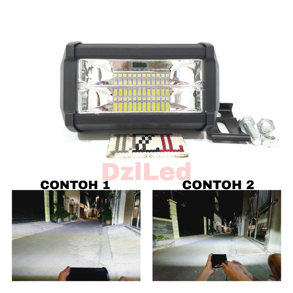 MYTH LAMPU TEMBAK SOROR LED BAR CREE CWL 24 MATA 2 SUSUN LED MOTOR MOBIL 24 TITIK