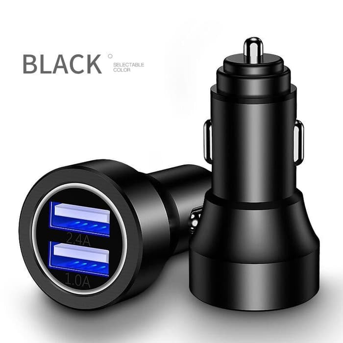 Joyroom 2 port 4.8A Metal Car Charger JR-C01 Black