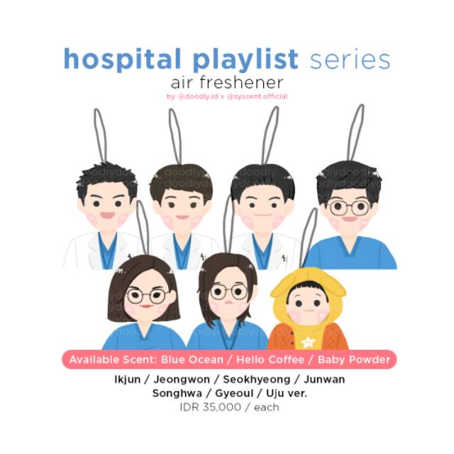 SYSCENT x DOODLY Air Freshener HOSPITAL PLAYLIST (Parfum Mobil / Pewangi Ruangan)