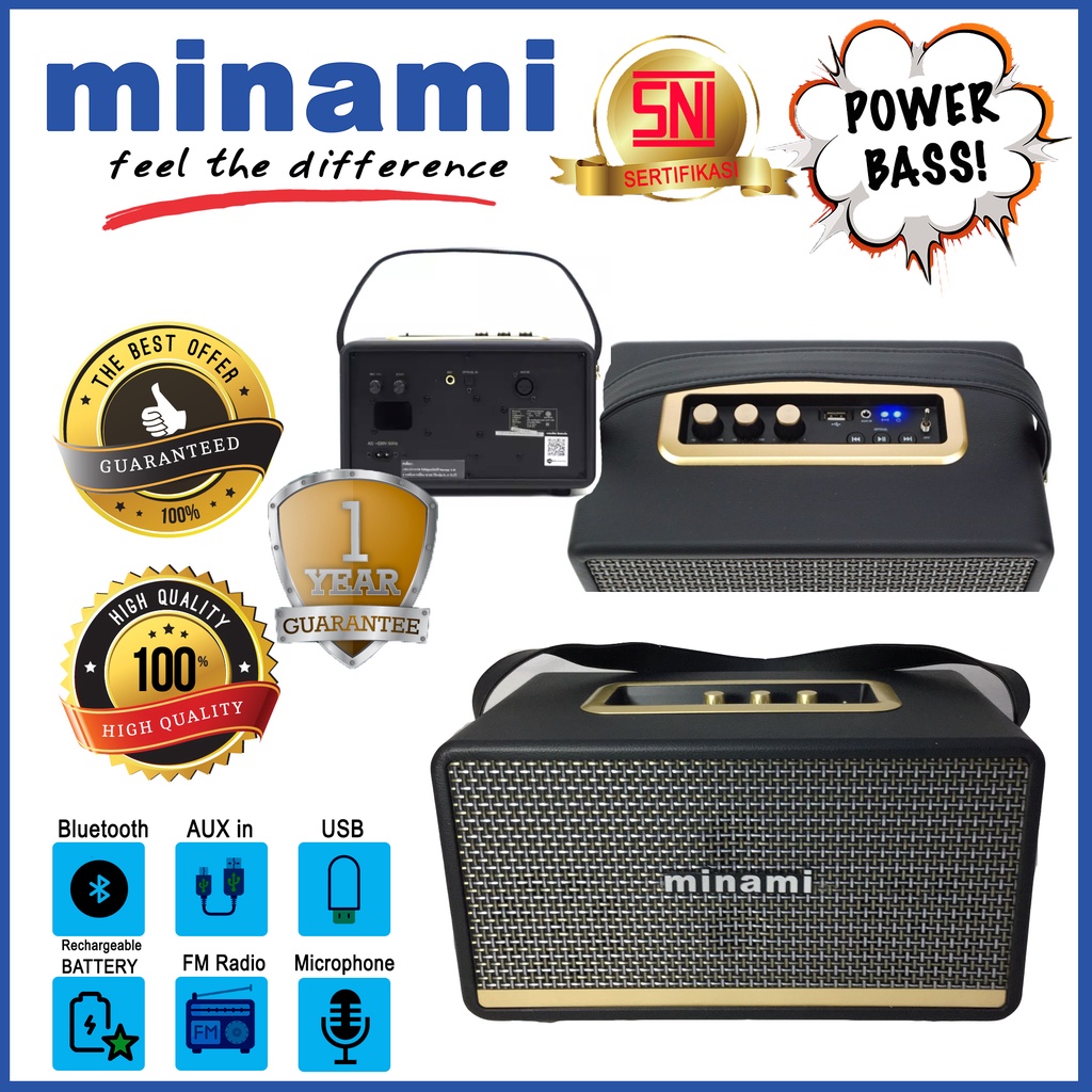 minami boombox 900 party speaker aktif alquran entertainment dangdut cafe resto pesta bluetooth