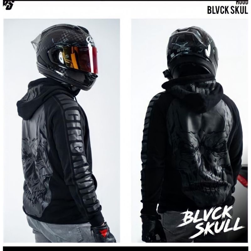 TURUN HARGA ! Sweater Prostreet Hoodie Prostreet Jaket Prostreet Premium Black Skull Samurai