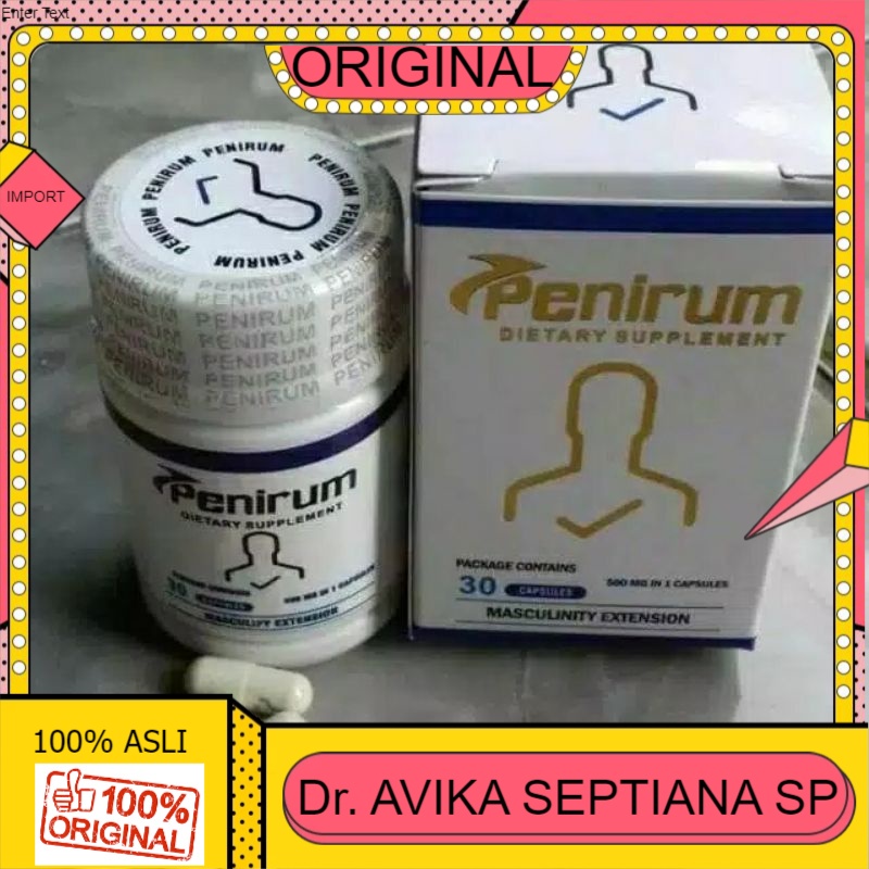 100% ASLI PENIRUM Kuat Tahan Lama_Obat Pembesar Kelamin Pria_Paten Permanen_Besar Panjang Alat Pria