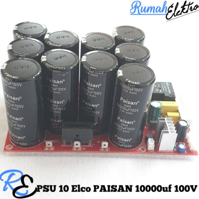 Kit PSU 10 Elco Plus Softstart PAISAN SMH 10000uf 100V ORI