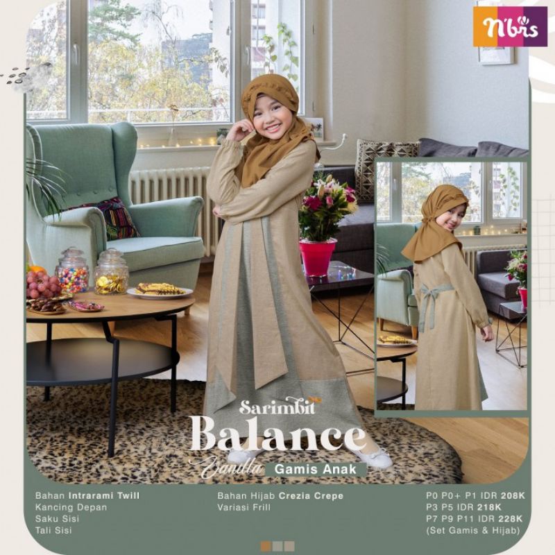Gamis Anak Nibras Balance/Sarimbit nibras 2022