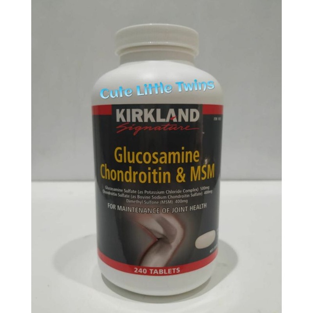 Jual Kirkland Signature Glucosamine Chondroitin & MSM 240tablet