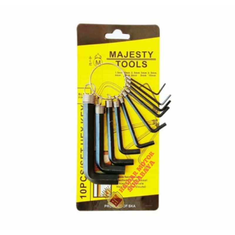 kunci L satu set biasa/kunci L biasa majesty/kunci L murah