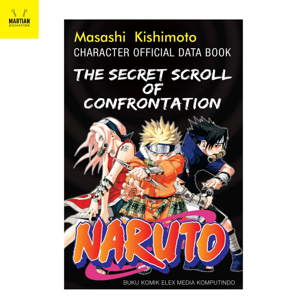 Komik Manga Secret Scroll Of Confrontation: Naruto Character Official Data Book