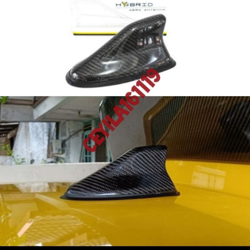 Hibrid antena sirip Hiu CARBON Mobil calya