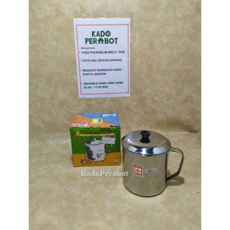 mug st 12 cm maspion - gelas gagang anti karat - cangkir kopi warkop