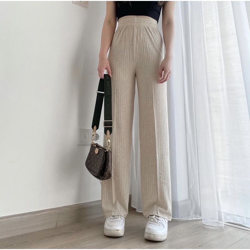 BEFAST - ZFS OOTD Wanita Celana Panjang FREYA / KEY APRIIL KNIT PANTS / Celana Panjang Kulot / Celana Panjang Casual Wanita / Celana Kulot Remaja Kekiniaan / Keluaran Terbaru 2022 / Termurah / Celana Kulot Polos