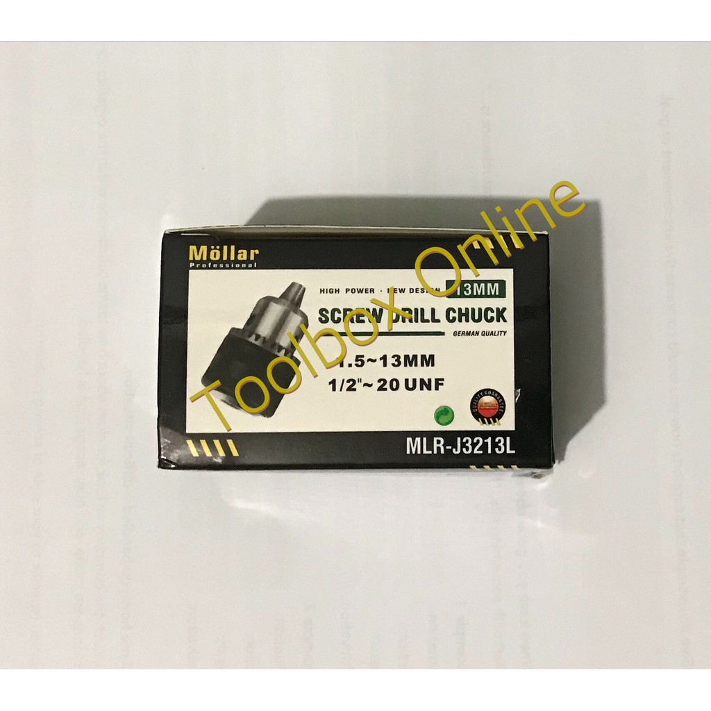 Kepala Bor 13 mm Mollar Screw Drill Chuck
