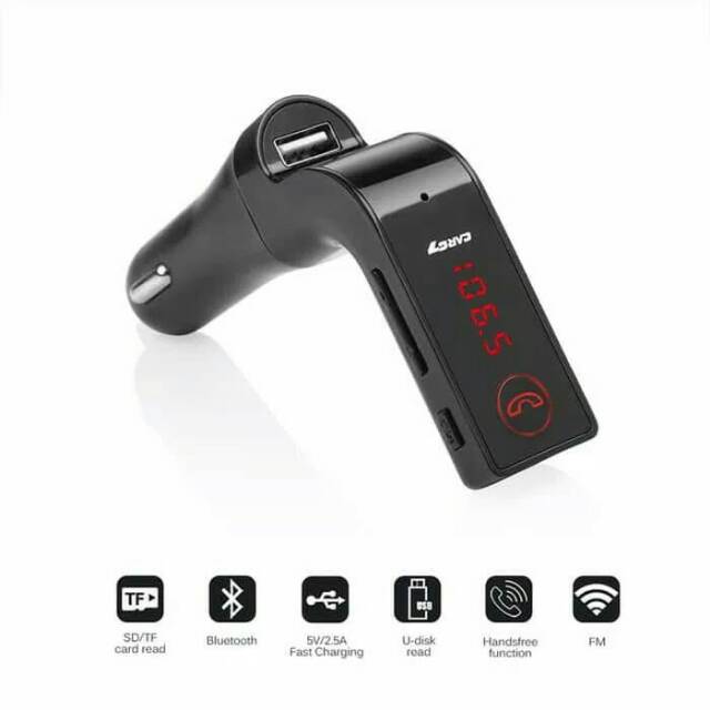 CAR CHARGER SAVER MODULATOR G7 TRANSMITTER BLUETOOTH FM MP3 AUX