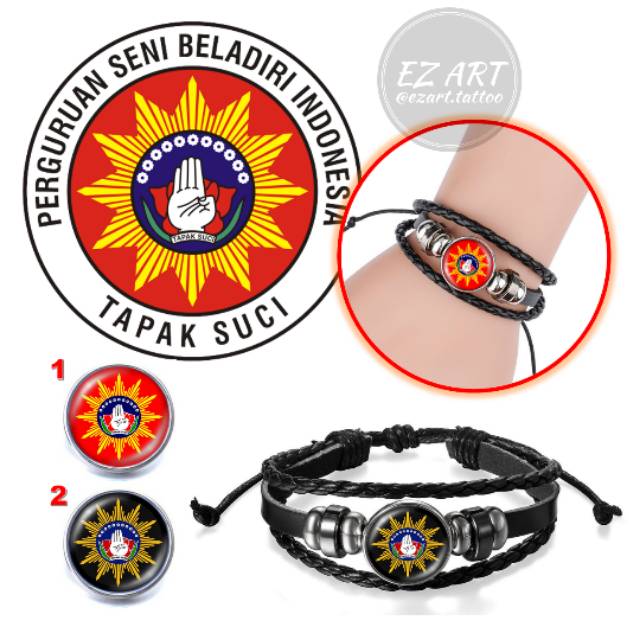 Gelang Custom Silat Tapak Suci Keren Kepang Multilayer