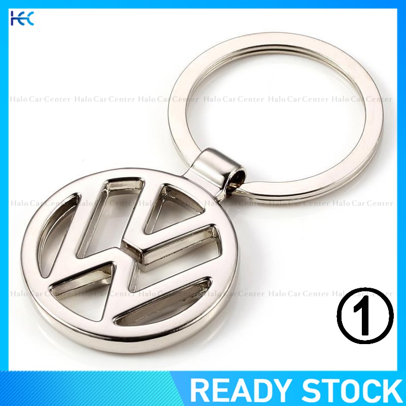 【Ready Stock】Alloy Metal Logo Motorcycle Keychain Car keychain SET for Volkswagen