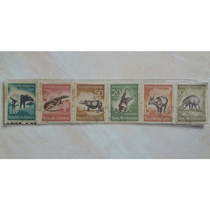 

Perangko Margasatwa Tahun 1959 Set Lengkap 6pcs Used