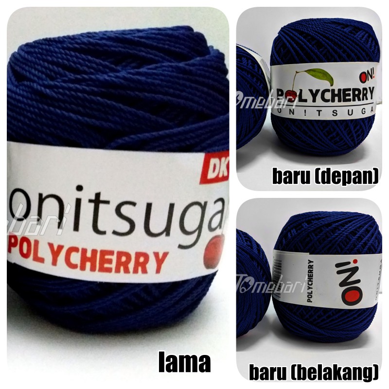  BENANG  RAJUT  POLYESTER POLYCHERRY BIRU DONGKER TBP 313BL 