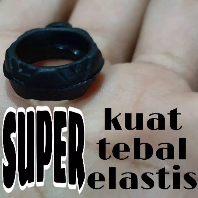 O karet bermotif 18mm dan 30mm  gantungan pods