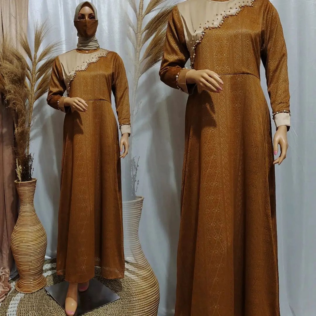 (COD) GAMIS PREMIUM ALENA BRUKAT KATUN MIX CERUTI BABYDOLL IMPORT BAJU KONDANGAN NINOS TARIS BUSANA 