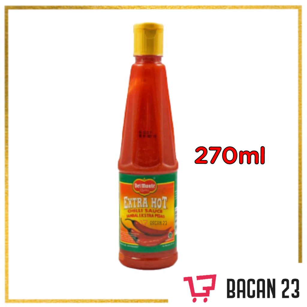 Del Monte Sambal Extra Pedas ( 270 ml ) / Sambal Botolan / Bacan 23 - Bacan23